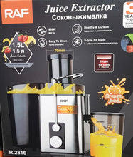 Cargar imagen en el visor de la galería, Extractor de jugo 800w RAF