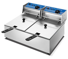 Cargar imagen en el visor de la galería, Freidora electrica Bozzo 6L - 2 canastos