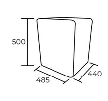 Cargar imagen en el visor de la galería, Frigobar Retro 47 Lts. Blanco/Rojo/Negro