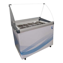 Cargar imagen en el visor de la galería, Barquillera Heladera 7 Sabores Cúpula Curva Desmontable