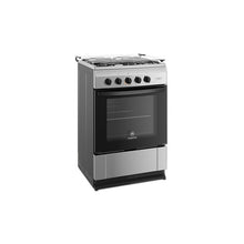 Cargar imagen en el visor de la galería, Cocina Mademsa 4 Quemadores Acero Inox. Plateado/negro