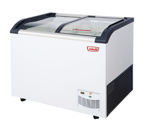 Congelador isla tapa de vidrio curvo 285 lts. 1000x675x850 mm