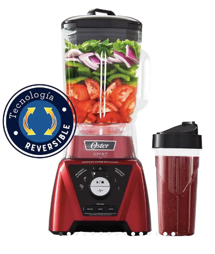 LICUADORA XPERT SERIES ROJA CON CONTROL DE TEXTURA Y UN BLEND N GO