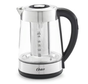 Hervidor De Vidrio Oster con Control Temperatura E Infusor De Té