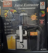 Cargar imagen en el visor de la galería, Extractor de jugo 1800w RAF
