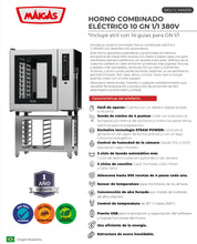 Cargar imagen en el visor de la galería, HORNO COMBINADO ELÉCTRICO 10GN 1/1 380V
