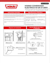 Cargar imagen en el visor de la galería, HORNO COMBINADO ELÉCTRICO 10GN 1/1 380V

