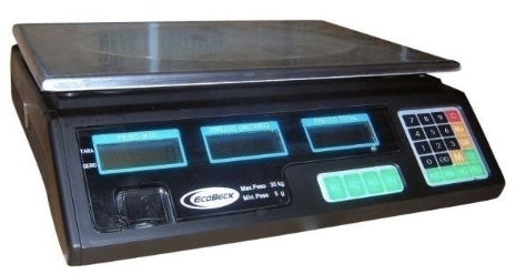 BALANZAS PESO PRECIO IMPORTE (PPI) MODELO ECOBECK ACS 30 LED Y LCD