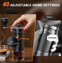 Cargar imagen en el visor de la galería, Molinillo de Café Manual Regulable 40 ajustes
