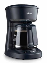 Cafetera programable Oster® de 12 tazas negra con auto apagado