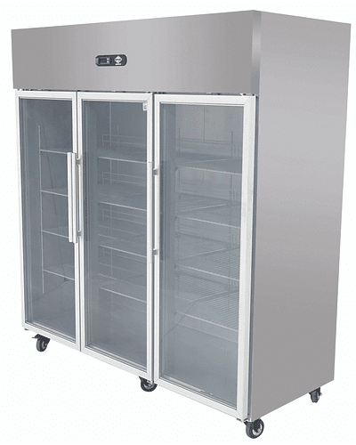 Refrigerador 1500 Lt. 3 Puertas de Vidrio