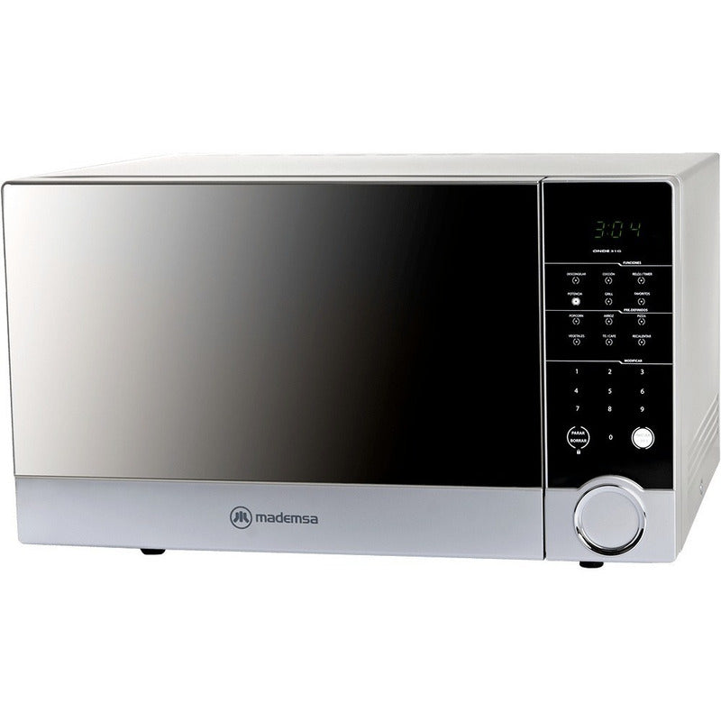 Microondas Mademsa Con Grill Digital 31 Litros Espejado